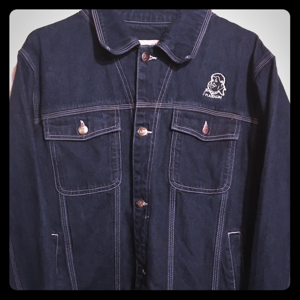 Vintage Platinum Fubu Denim Fat Albert Jacket